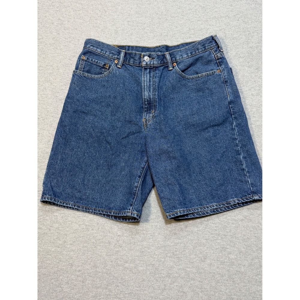 Levis 550 Relaxed Fit Denim Shorts Mens 36 Blue Medium Wash Jorts 35550-2111